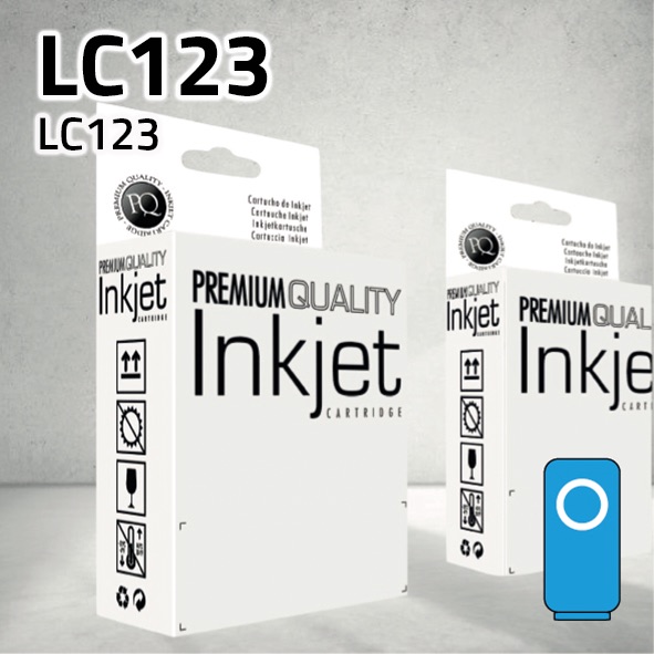 Cartucho Brother LC123 cian | 10ml | compatible