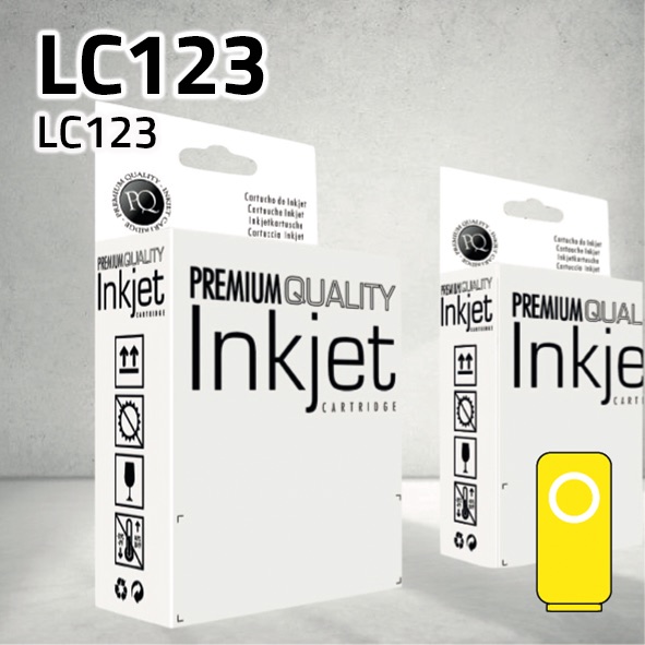 Cartucho Brother LC123 amarillo | 10ml | compatible