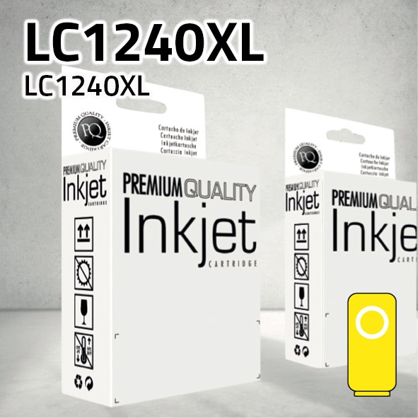 Cartucho Brother LC1240XL/ LC1280XL amarillo | 19 ml | compatible