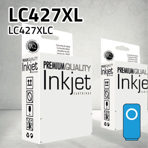 Cartucho Brother LC427XL cian | 5.000 páginas | compatible