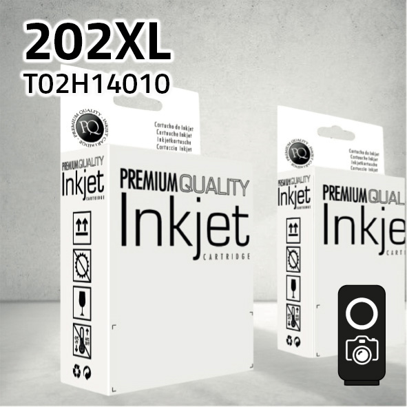 Cartucho Epson T02H14010 (202XL) negro foto | 800 páginas | compatible
