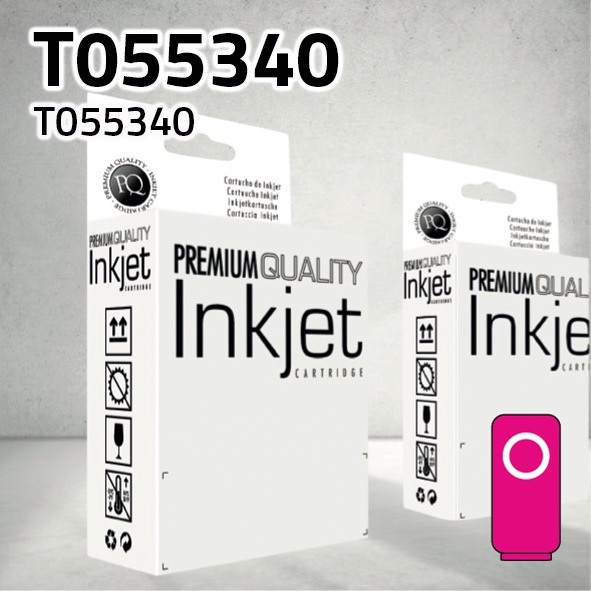 Cartucho Epson T055340 magenta | 13 ml | compatible