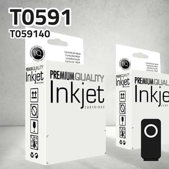 Cartucho Epson T059140 negro | 17 ml | compatible