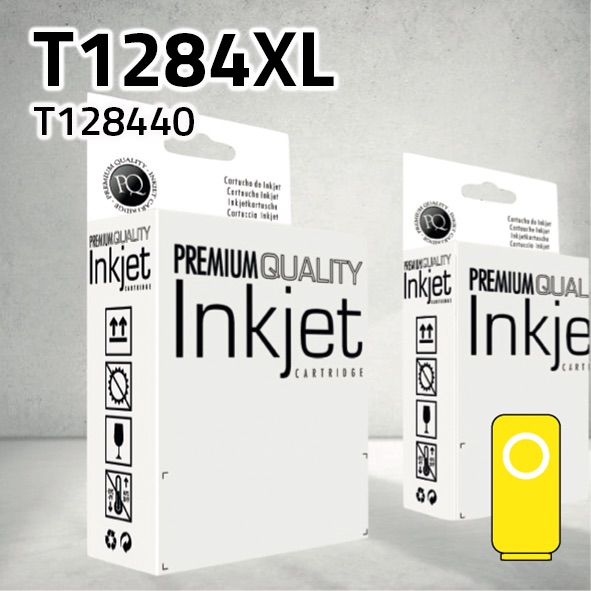 Cartucho Epson T128440XL amarillo | 14 ml | compatible