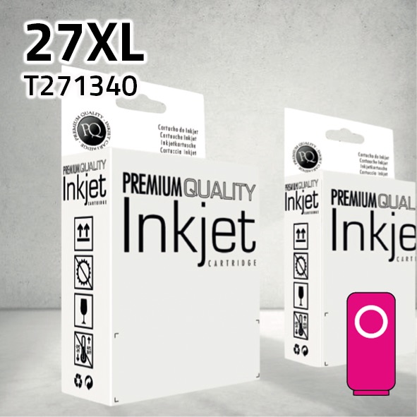 Cartucho Epson T271340 (27XL) magenta | 15 ml | compatible