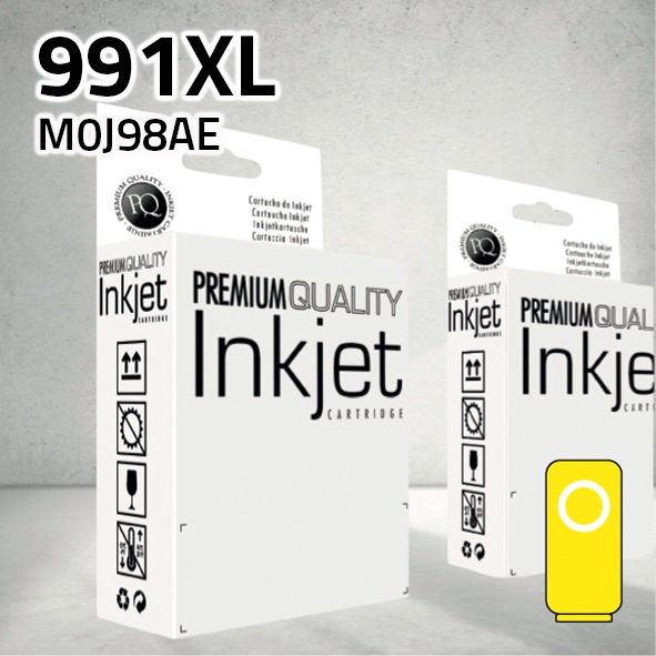Cartucho HP M0J98AE (991XL) amarillo pigmentado | 16.000 páginas | compatible