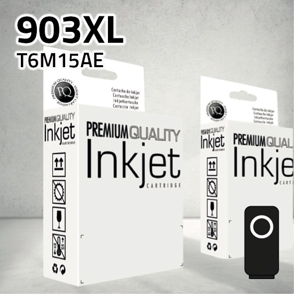 Cartucho HP T6M15AE (903XL) negro | 30 ml | compatible