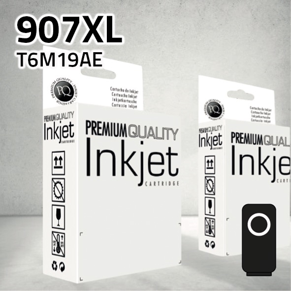 Cartucho HP T6M19AE (907XL) negro | 50 ml | compatible