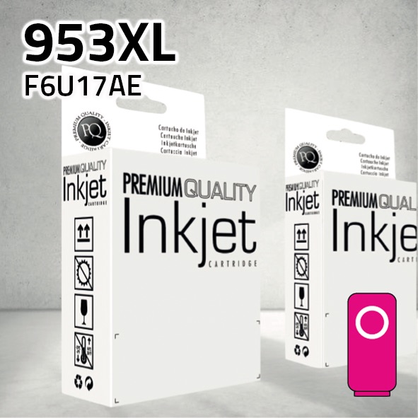 Cartucho HP F6U17AE (953XL) magenta | 1.600 páginas | compatible