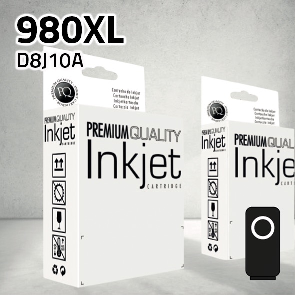 Cartucho HP D8J10A (980XL) negro | 250 ml | compatible