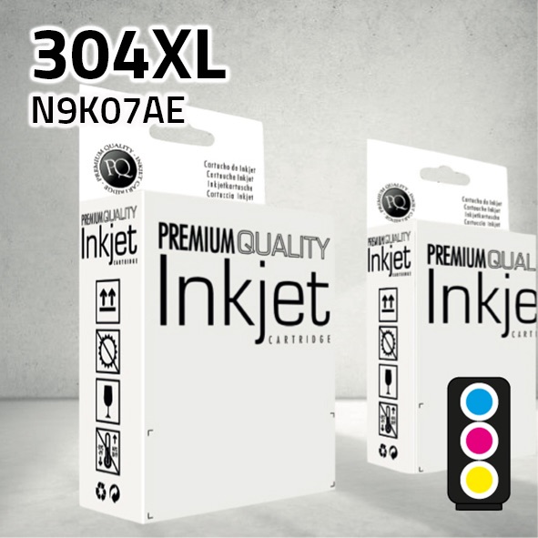 Cartucho HP N9K07AE (304XL) color | 18 ml | compatible
