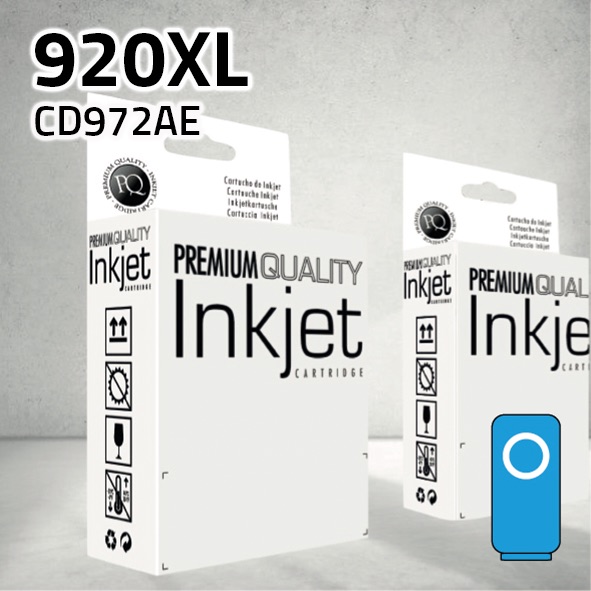Cartucho HP CD972AE (920XL) cian | 13 ml | compatible