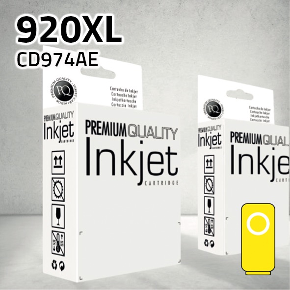 Cartucho HP CD974AE (920XL) amarillo | 13 ml | compatible