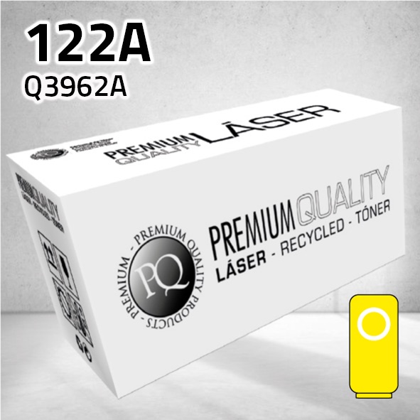 [CLHT3962Y] Tóner HP Q3962A (122A) / 701Y amarillo | 4.000 páginas | compatible