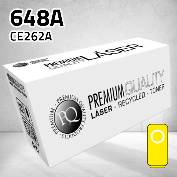 [CLHTE262Y] Tóner HP CE262A (648A) amarillo | 11.000 páginas | compatible