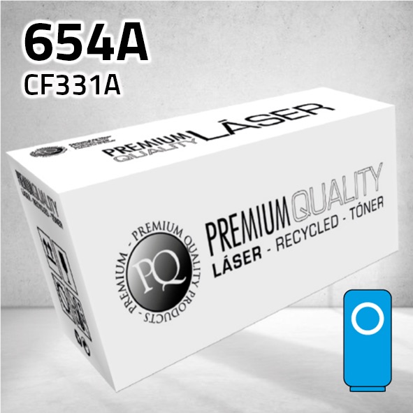 Tóner HP CF331A (654A) cian | 15.000 páginas | compatible