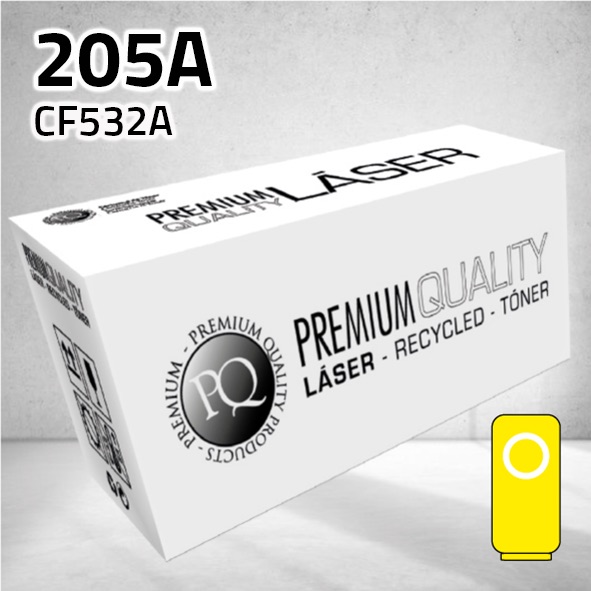 Tóner HP CF532A (205A) amarillo | 900 páginas | compatible