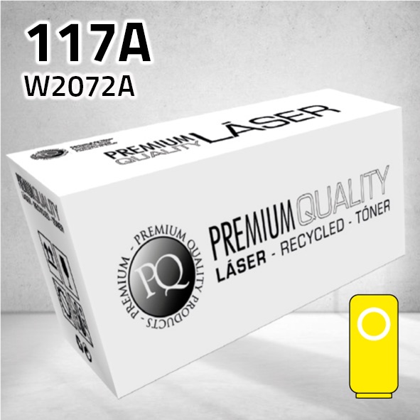 Tóner HP W2072A (117A) amarillo | 700 páginas | compatible