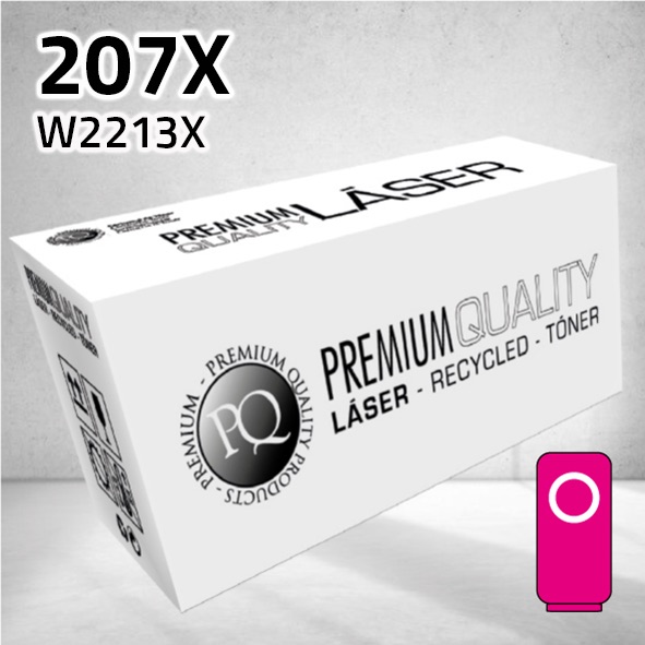 Tóner HP W2213X (207X) magenta | 2.450 páginas | compatible