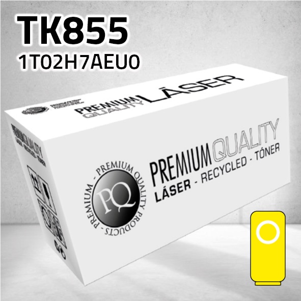 [CLKT855Y] Tóner Kyocera TK855 amarillo | 18.000 páginas | compatible