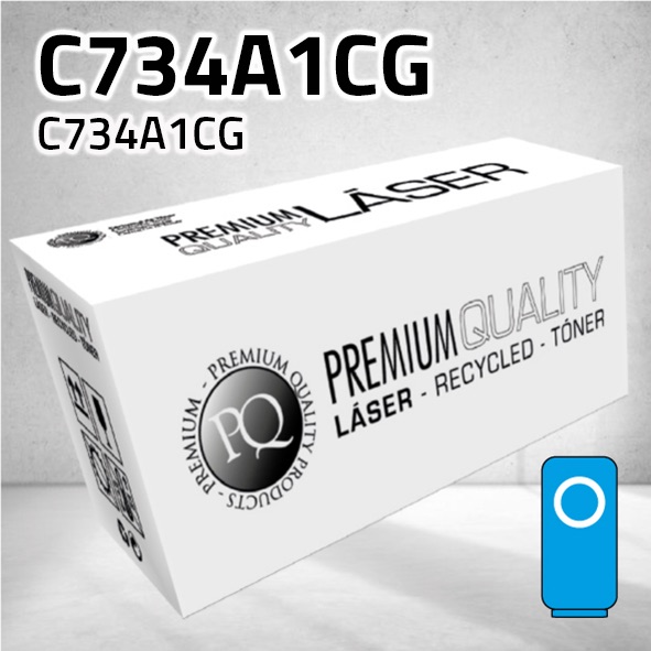 Tóner Lexmark C734A1CG cian | 6.000 páginas | compatible