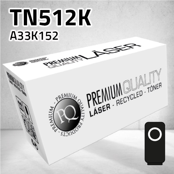 Tóner Konica Minolta TN512K negro | 27.000 páginas | compatible