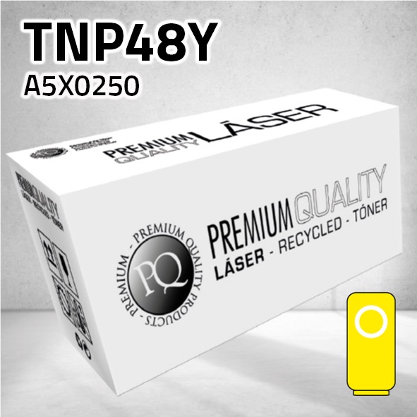 [CLMTNP48Y] Tóner Konica Minolta TNP48Y (A5X0250) amarillo | 10.000 páginas | compatible