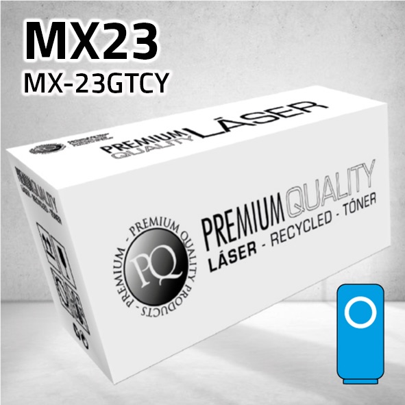 Tóner Sharp MX23 (MX-23GTCY) cian | 10.000 páginas | compatible
