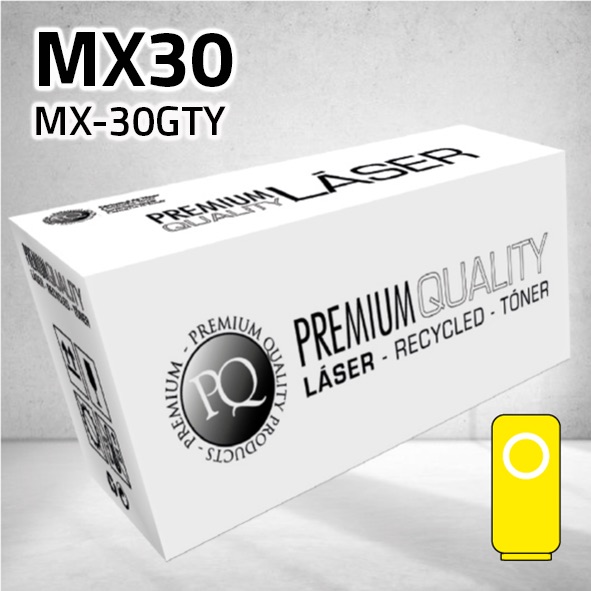 Tóner Sharp MX30 (MX-30GTY) amarillo | 6.000 páginas | compatible