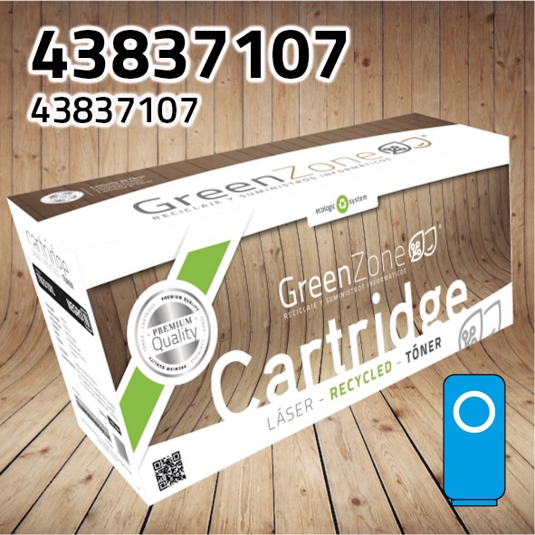 [GOT7107C] Tóner OKI 43837107 cian | 16.500 páginas | Green Zone