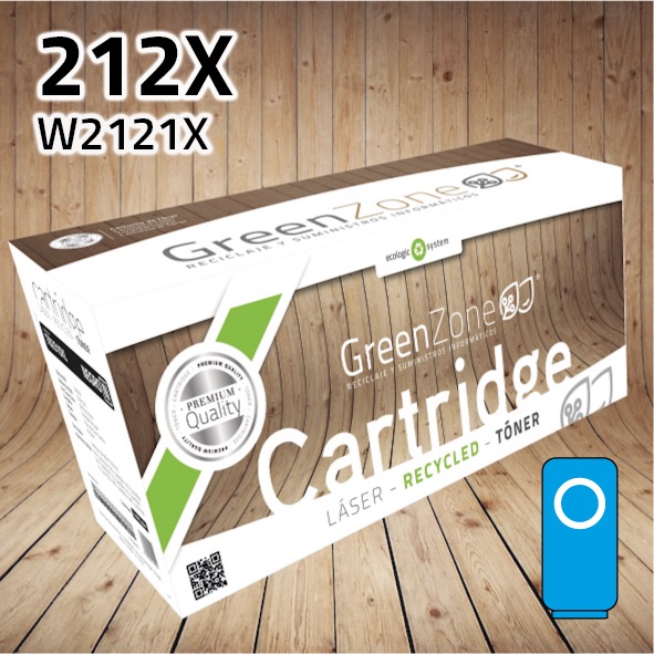 [GHTW2121XC] Tóner HP W2121X (212X) cian | 10.000 páginas | Green Zone