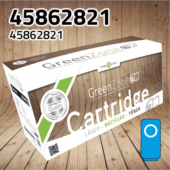 [GOT2821C] Tóner OKI 45862821 cian | 15.000 páginas | Green Zone