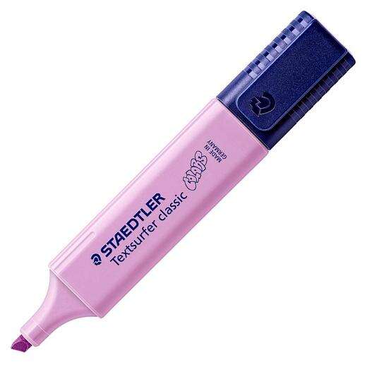 [364 C-620] Staedtler Textsurfer Classic 364 Marcador Fluorescente - Punta Biselada - Trazo entre 1 - 5mm - Tinta con Base de Agua - Color Lavanda