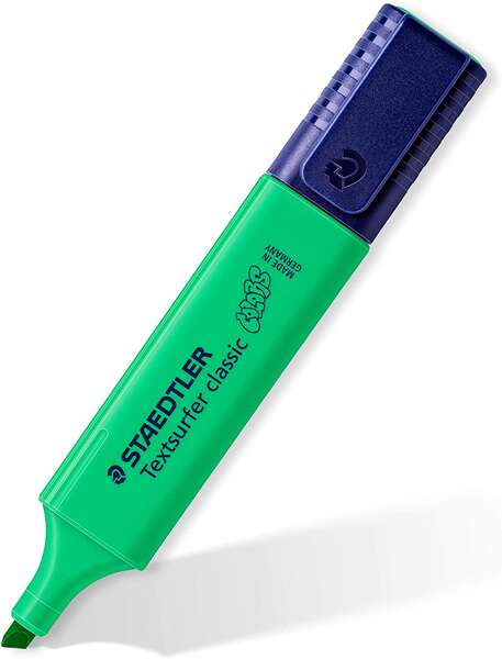 [364 C-550] Staedtler Textsurfer Classic 364 Marcador Fluorescente - Punta Biselada - Trazo entre 1 - 5mm - Tinta con Base de Agua - Color Verde palido