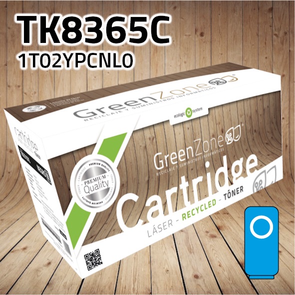 Tóner Kyocera TK8365C cian | 12.000 páginas | Green Zone