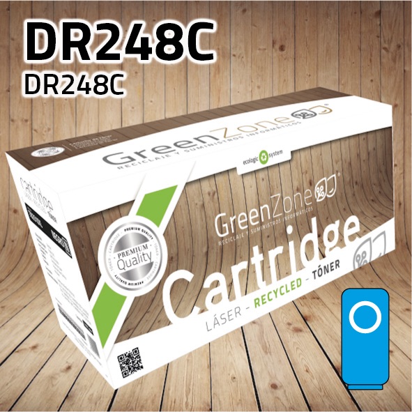 [GBTDR248CO] Tambor Brother DR248C cian | 30.000 páginas | Green Zone