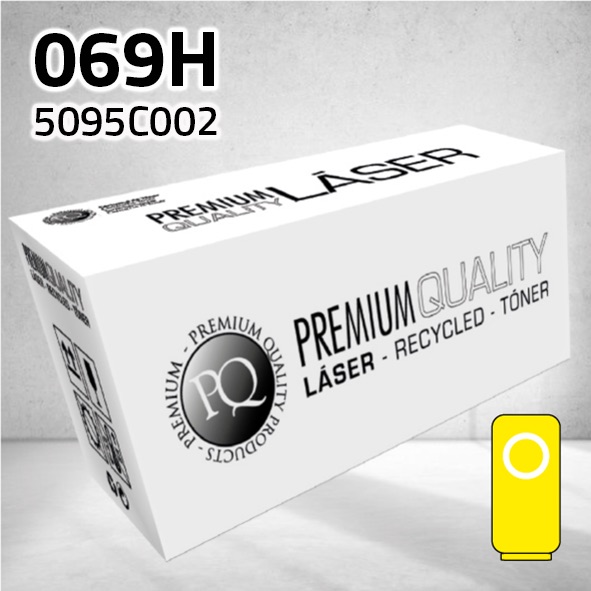 [CLCT069HY] Tóner Canon (069H) 5095C002 amarillo | 5.500 páginas | compatible
