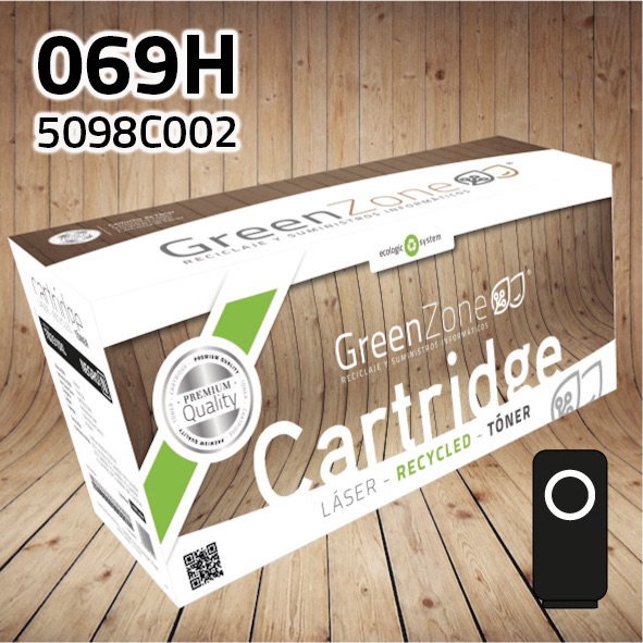 [GCT069HN] Tóner Canon (069H) 5098C002 negro | 7.600 páginas | Green Zone