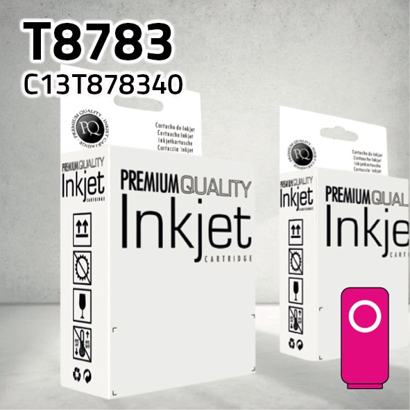 [CLECT8783M] Cartucho Epson C13T878340 (T8783) magenta pigmentado | 50.000 páginas | compatible
