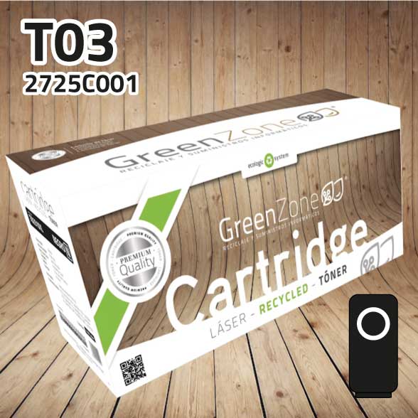 Tóner Canon (T03) 2725C001 negro | 51.500 páginas | Green Zone