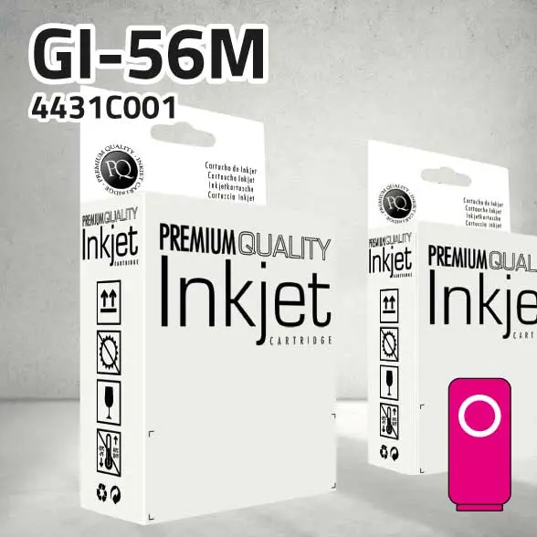 Cartucho Canon 4431C001 (GI-56M) Botella magenta pigmentado | 14.000 páginas | compatible