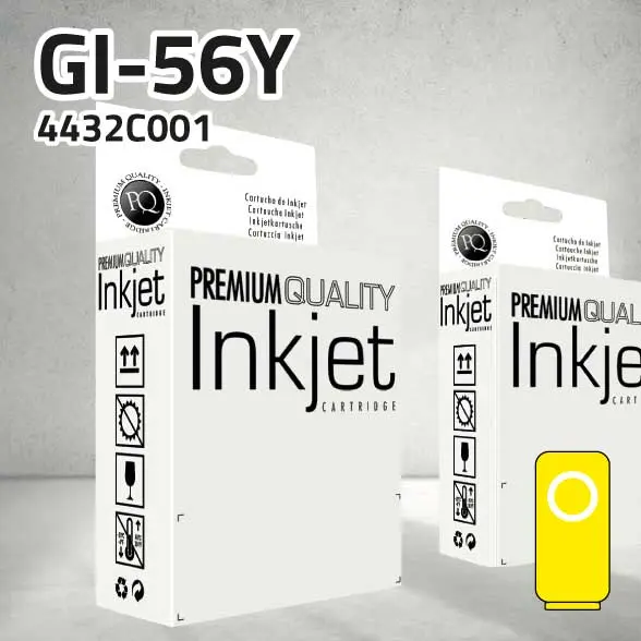 Cartucho Canon 4432C001 (GI-56Y) Botella amarillo pigmentado | 14.000 páginas | compatible