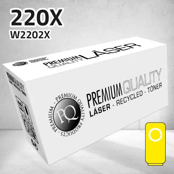 [CLHTW2202XY] Tóner HP W2202X (220X) amarillo | 5.500 páginas | compatible