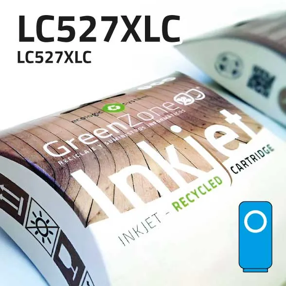 [GBCLC527XC] Cartucho Brother LC527XL cian pigmentado | 2.000 páginas | Green Zone