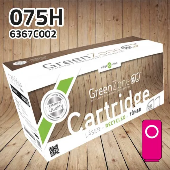 [GCT075HM] Tóner Canon 6367C002 (075H) magenta | 2.500 páginas | Green Zone