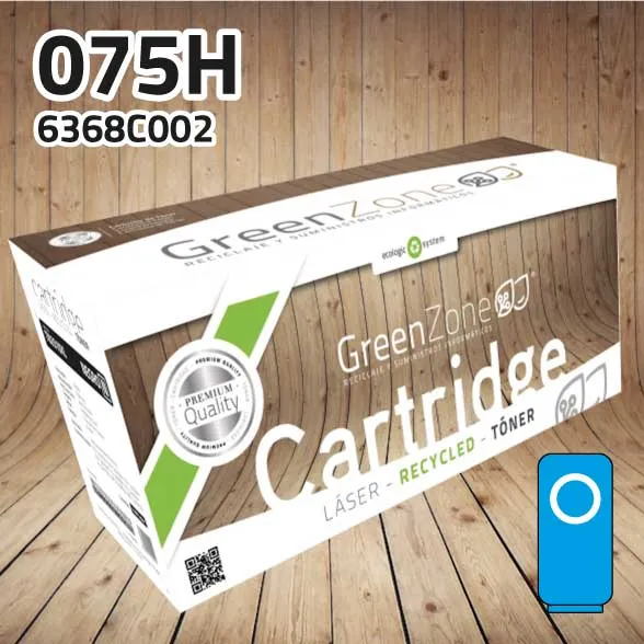 [GCT075HC] Tóner Canon 6368C002 (075H) cian | 2.500 páginas | Green Zone
