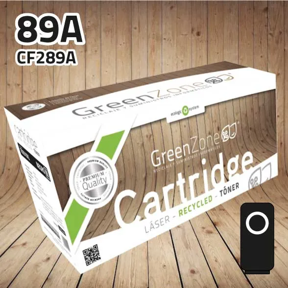 [GHTF289NP] Tóner HP CF289A (89A) polimerizado negro | 5.000 páginas | Green Zone